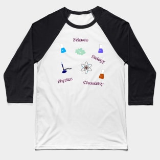 Science Sticker Pack Baseball T-Shirt